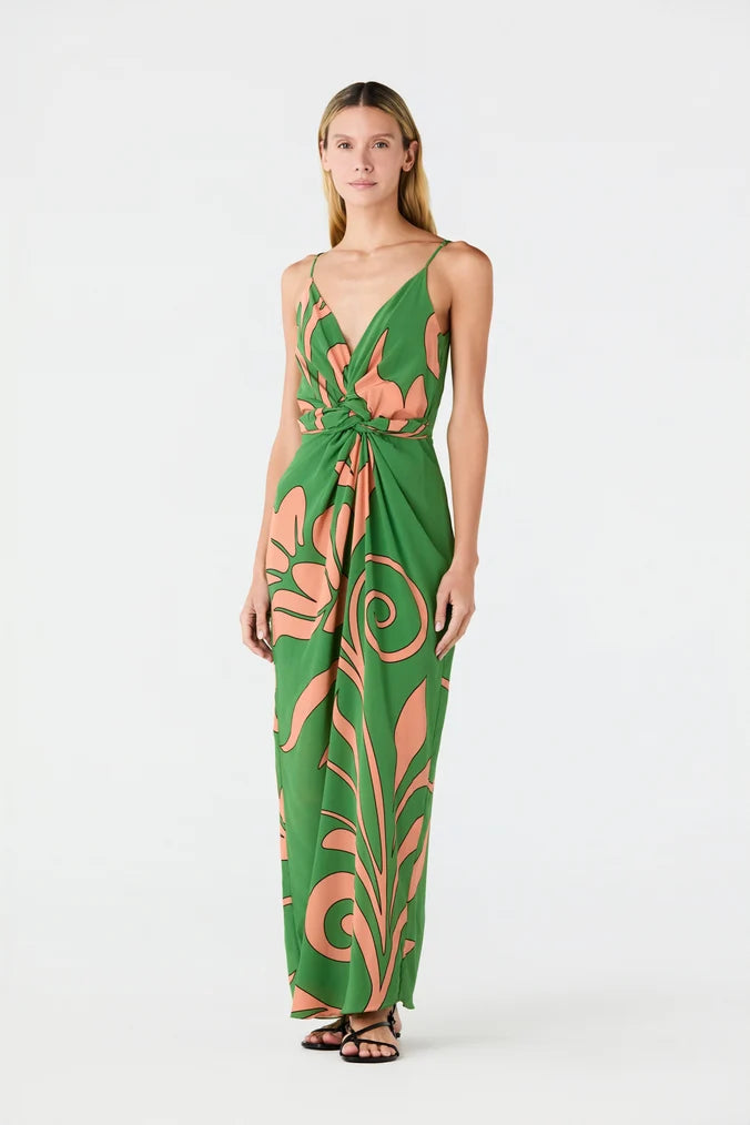 Macarena Silk Midi Dress