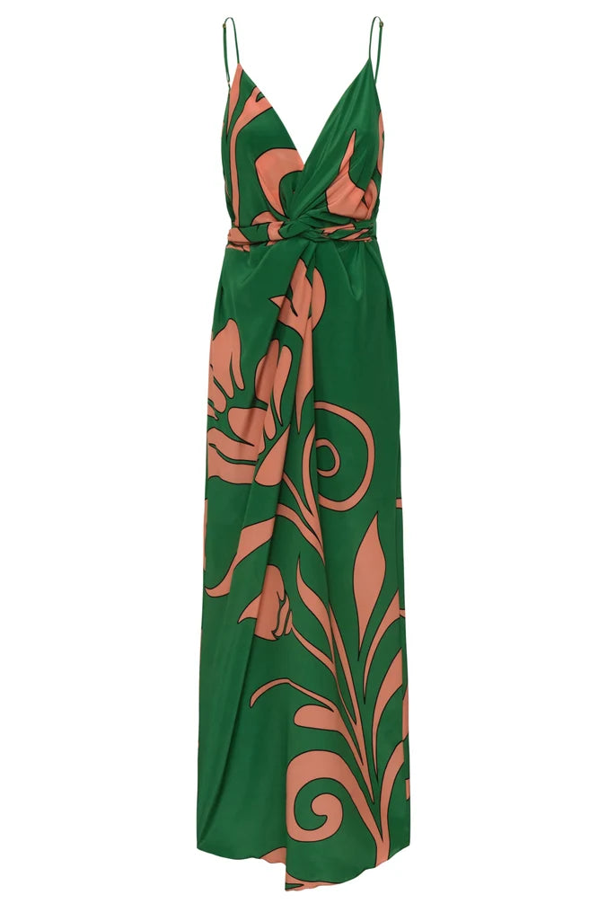 Macarena Silk Midi Dress