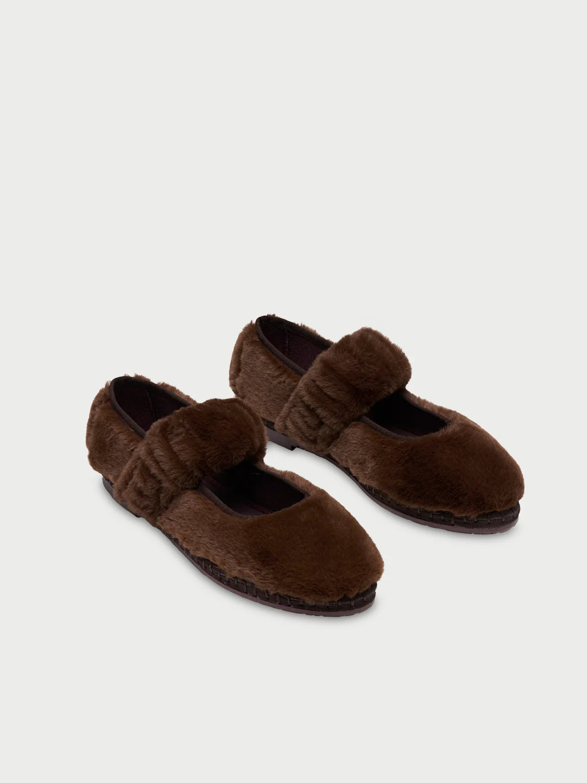 Mafalda Fur Brown Espadrilles