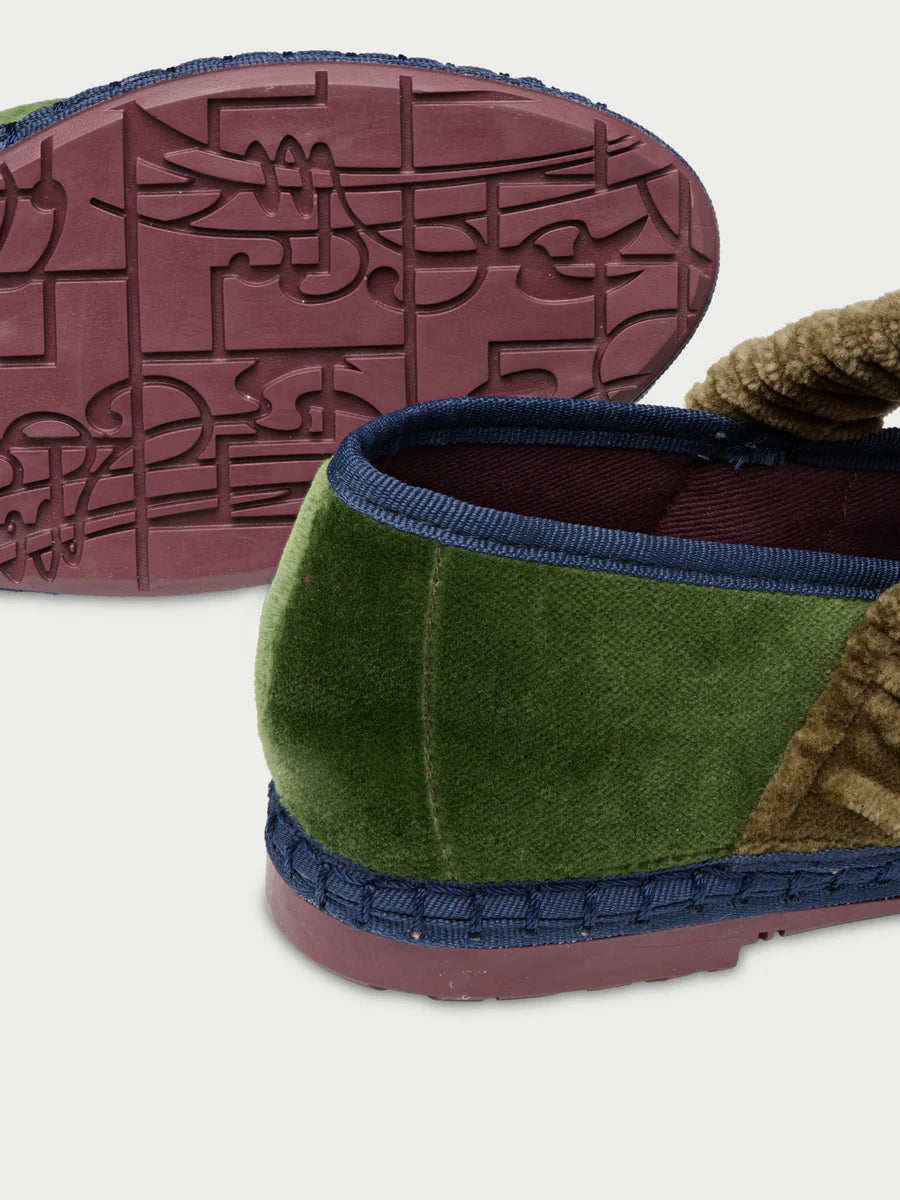 Mafalda Triple Tone Tango Green Espadrilles