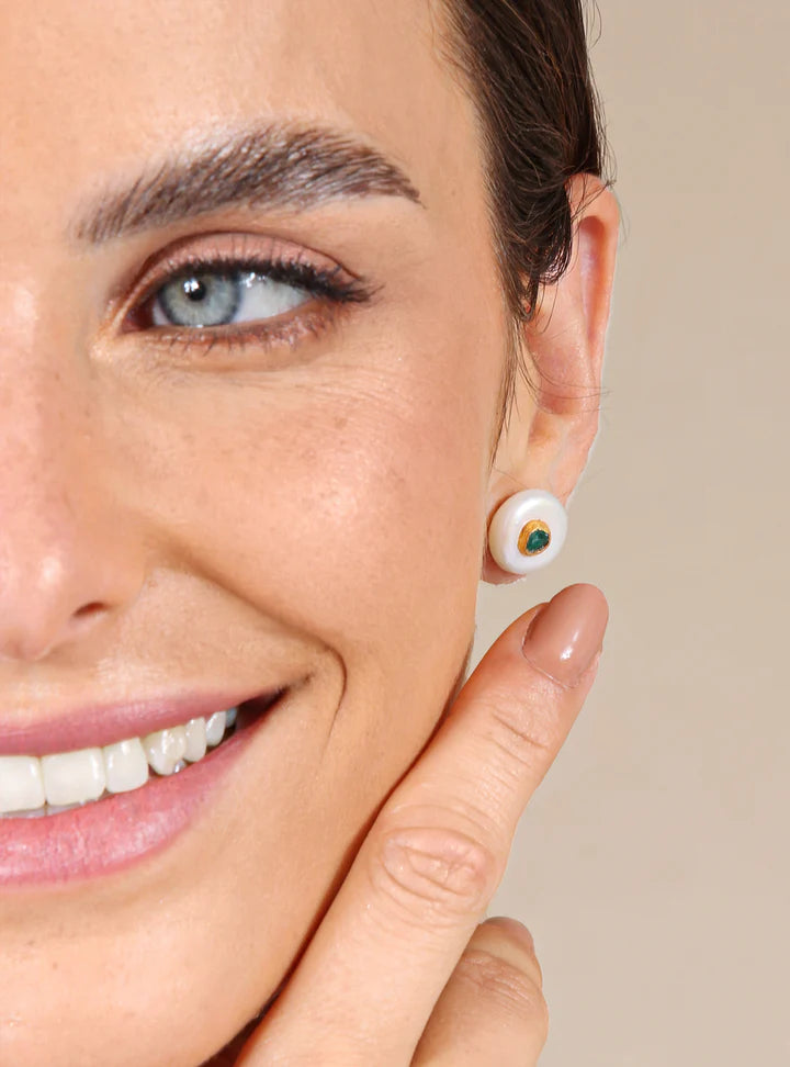 Maya Pearl Stud Earrings