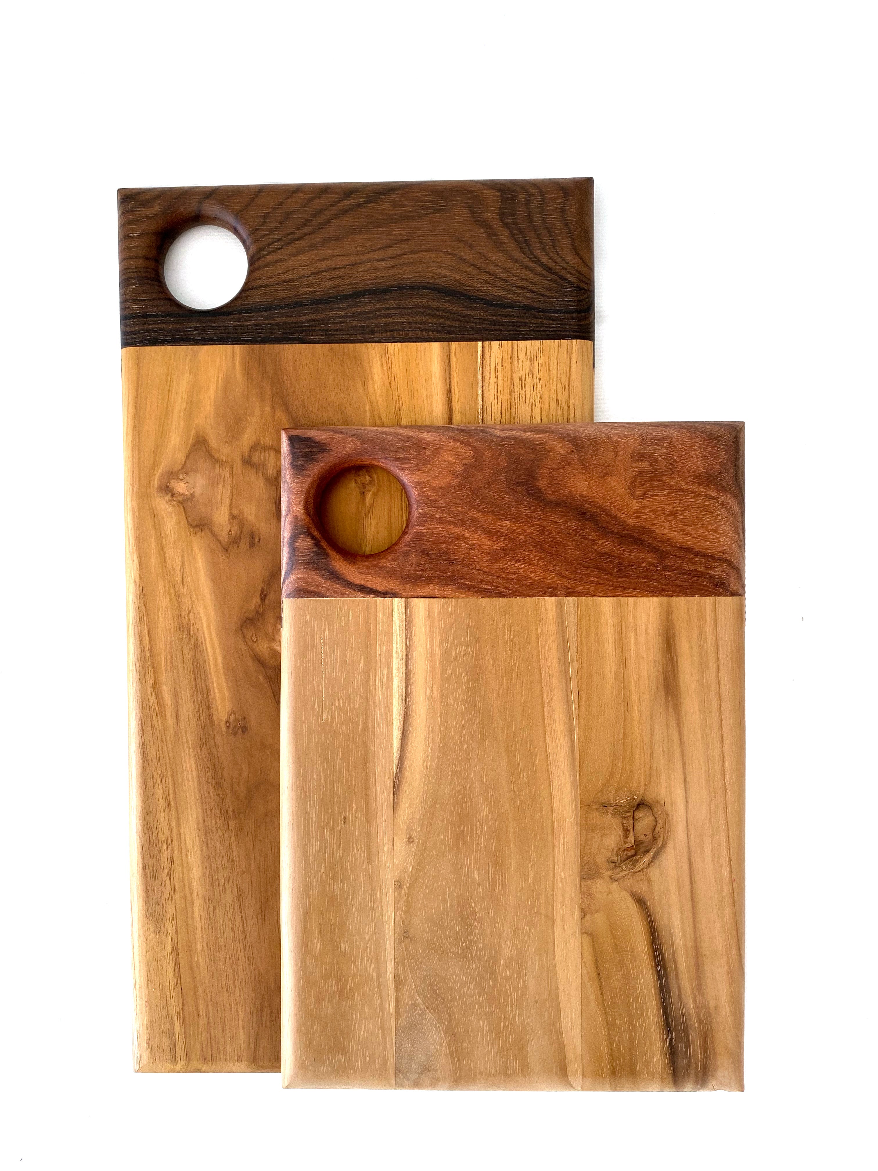 Mixed Wood Serving Board  8x11.5"