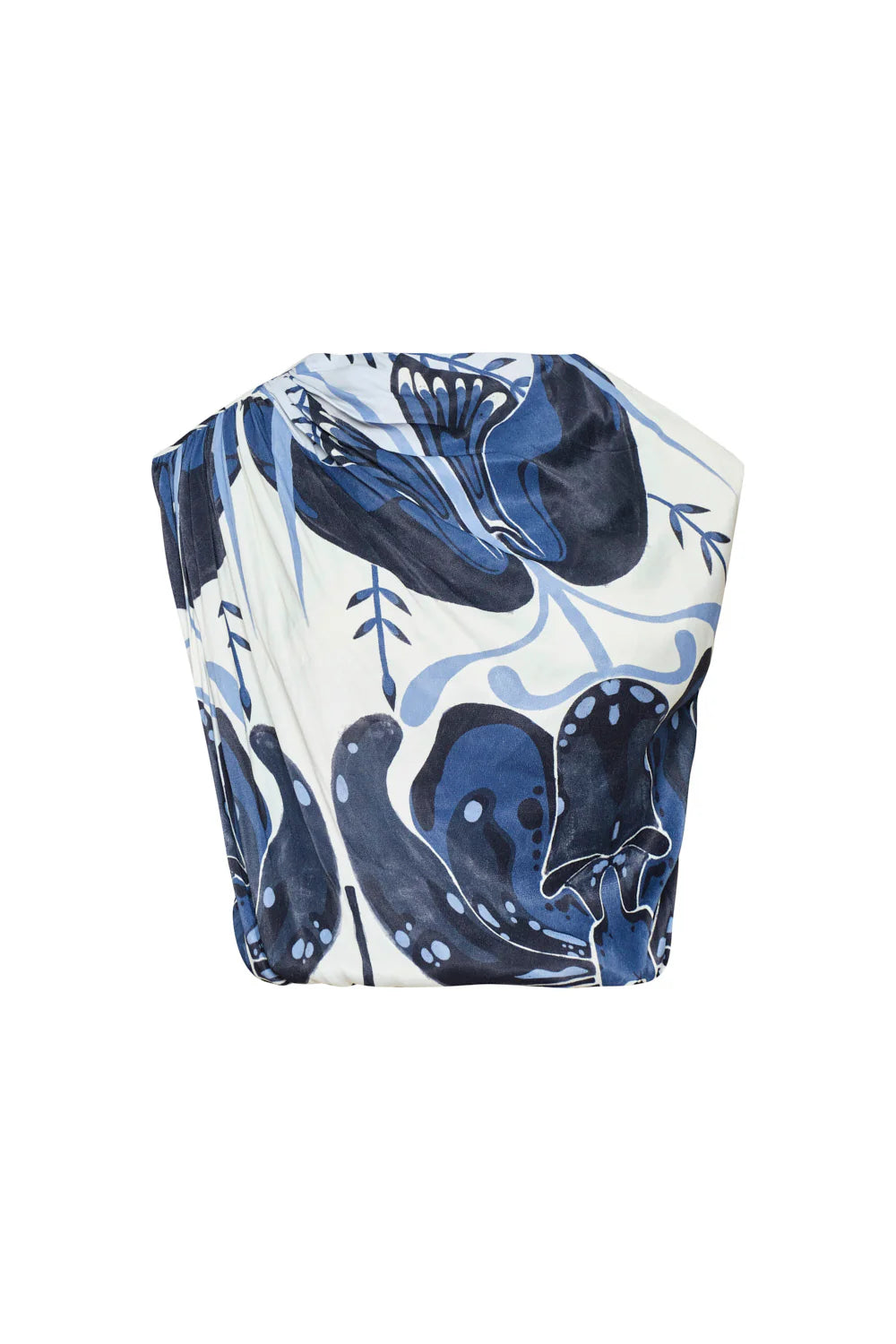 Aura De Jade Ivory Navy Blouse