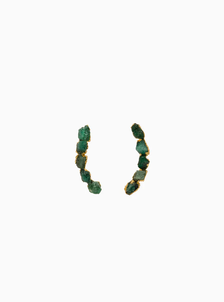 5 Stone Stud Earrings