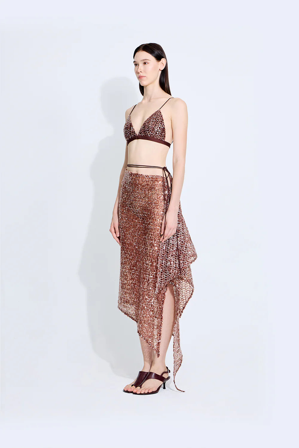 Vera Crochet Sequin Top