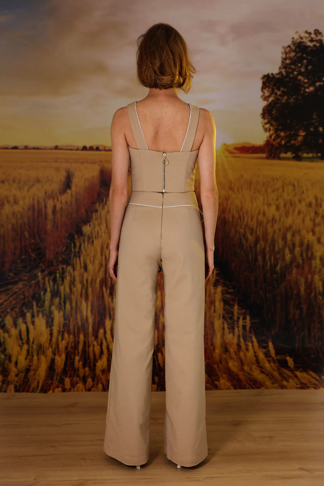 The Callie/Mina Pant Set Khaki