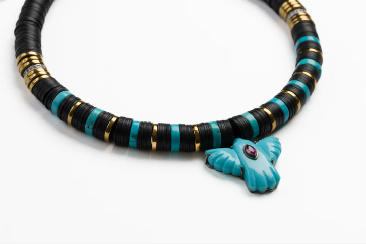 Puka Madre Turquoise Uccello