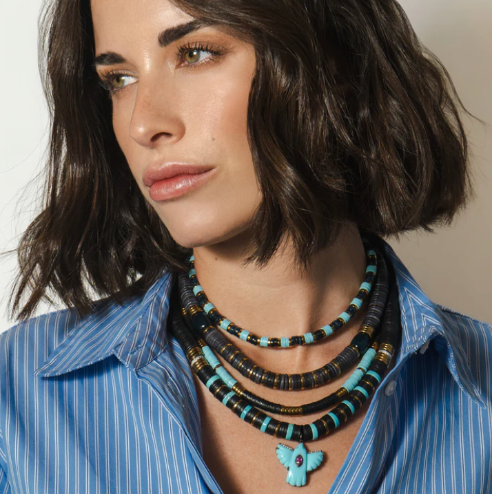 Puka Madre Turquoise Uccello