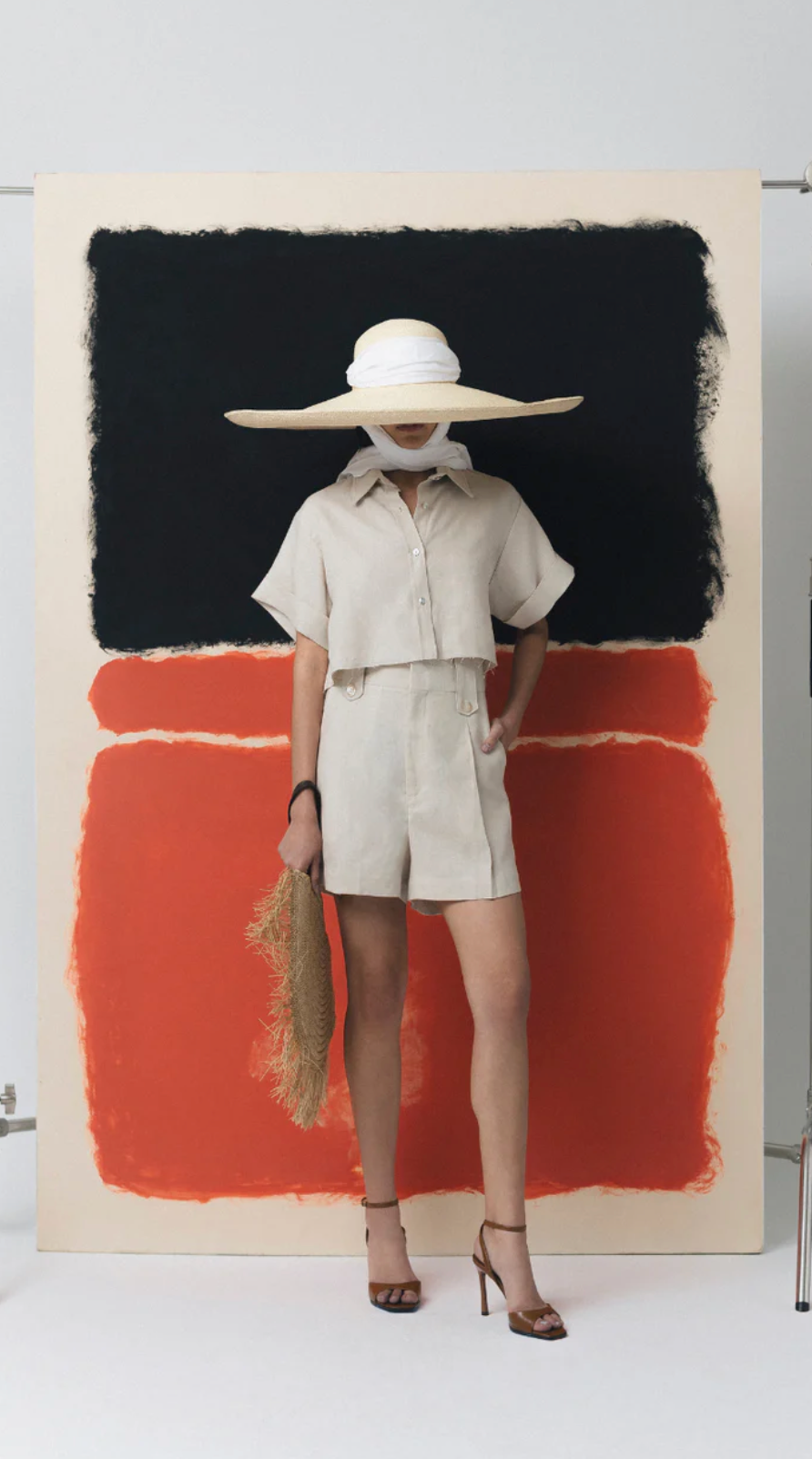High-Waist Tailored Shorts