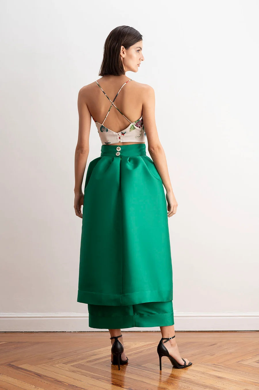 Falda Doble Capa Verde