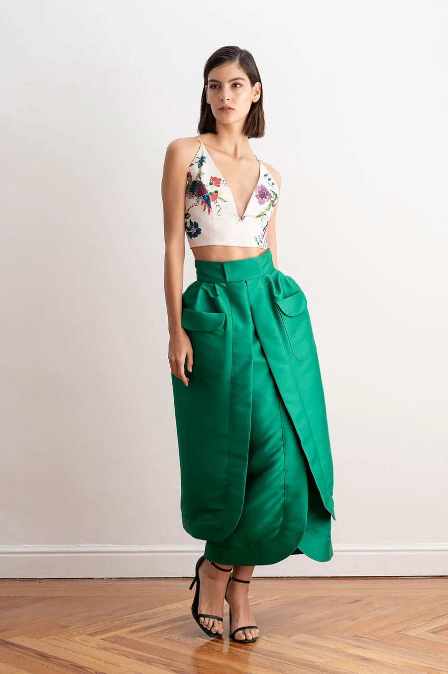 Falda Doble Capa Verde